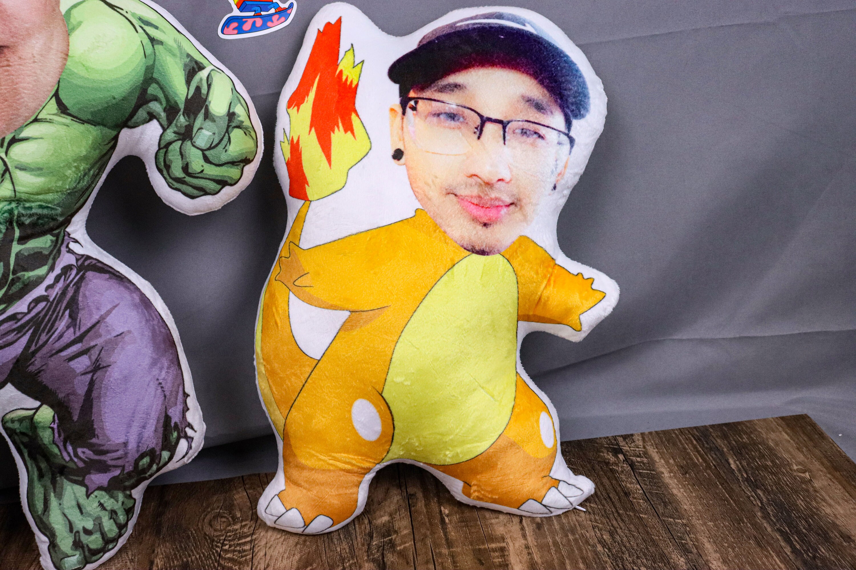 Custom Face Pillow With Funny Human Head Personalized Photo Etsy