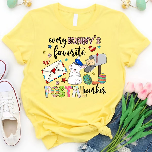 Every Bunny's Favorite Postal Worker Shirt, Happy Easter Postal Worker, Easter Mail Carrier Shirt, Mail Lady Shirt, Post Office Easter Day