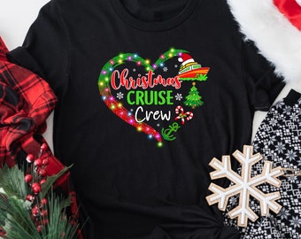 Chemise croisière de Noël pour l'équipage, T-shirt croisière de Noël, Chemise croisière de Noël en famille, Chemise vacances de Noël en famille