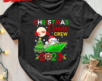 Chemise Noël croisière 2023, chemise croisière de Noël, chemise croisière de Noël, t-shirt croisière de Noël en famille