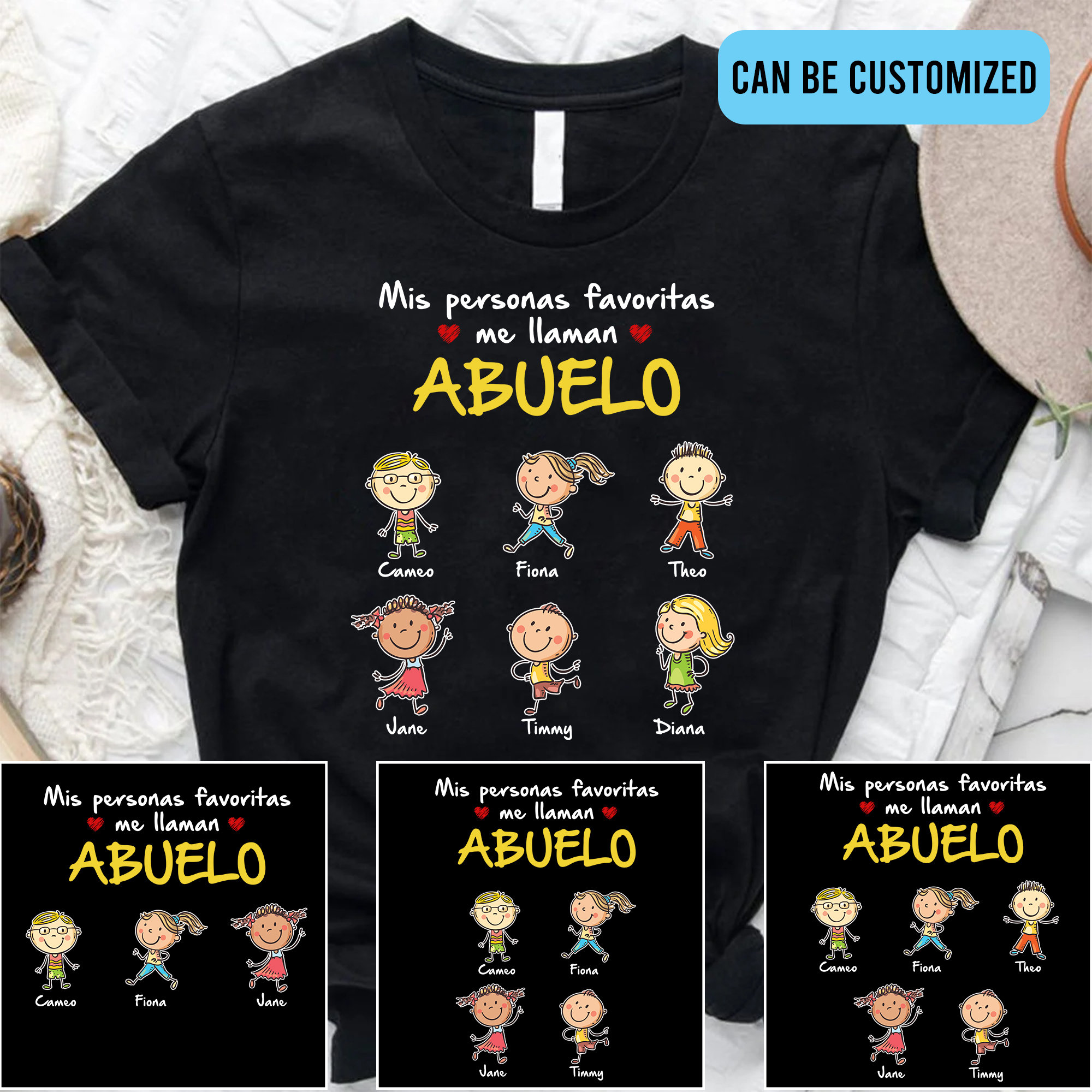 ABUELO Shirt Mis Personas Favoritas Me Llaman Abuelo Tshirt 