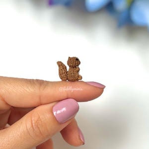 Gehäkeltes Mini Eichhörnchen (microcrochet)