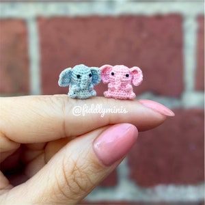 Gehäkelter Baby-Elefant (microcrochet)