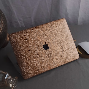 Bronze Gold Color Metallic Texture Aesthetic MacBook Pro 13 M1 MacBook 14 inch 15 16 Touch Bar Retina  MacBook Air 13 M2  inch Laptop Hard