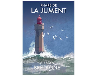 Phare de La Jument, Ouessent, Bretagne, France