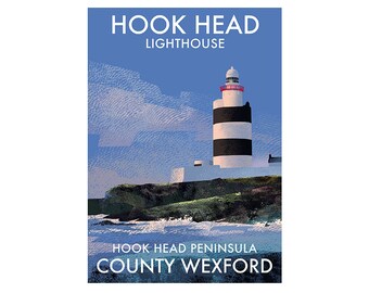 Signed print of Hook head lighthouse - Lighthouses of Ireland - Poster