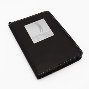 Personalisierter Leder Golf Scorecard Halter | Einzigartiges Geschenk für Golfer | Score-Tracking-Buch & Zubehör | Preis des Golfspiels