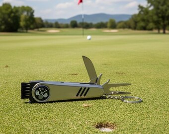 Gepersonaliseerde golfmultitool – cadeau voor golfers, reparatie van graszoden, balmarkering