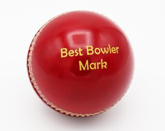 Personalised Vintage Leather Cricket Ball,  Unique Anniversary, Birthday, Retirement, Fathers Day Gift