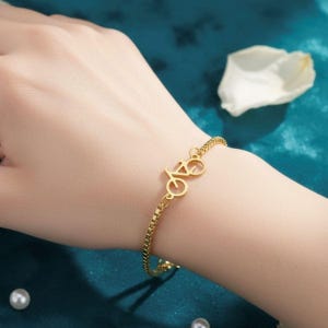 Personalised Cyclists Bracelet In Gold Or Silver | Custom Cycling Jewellery Gift