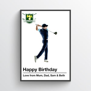 imprimé golf personnalisable pour homme | Des designs uniques pour papa, mari, fils | Cadeau parfait pour un anniversaire ou la fête des pères