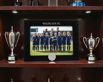 Gepersonaliseerde voetbalfotolijst – gegraveerd voetbalcadeau, sportaandenken