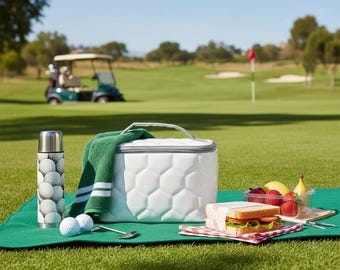 Gepersonaliseerde geïsoleerde golflunchtas | Uniek cadeau voor sportfans voor spelers, liefhebbers en studenten