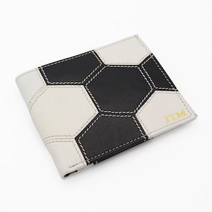 Portafoglio da calcio personalizzato / Portafoglio con carta di credito con motivo da calcio / Regalo per tifosi di calcio