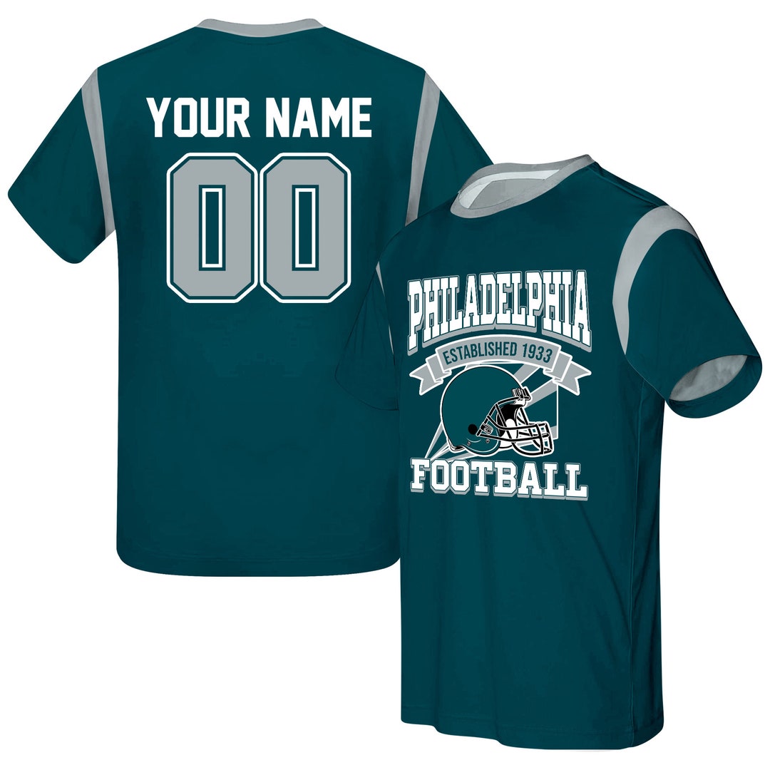 Philadelphia Football Shirt Custom Football Shirts Etsy
