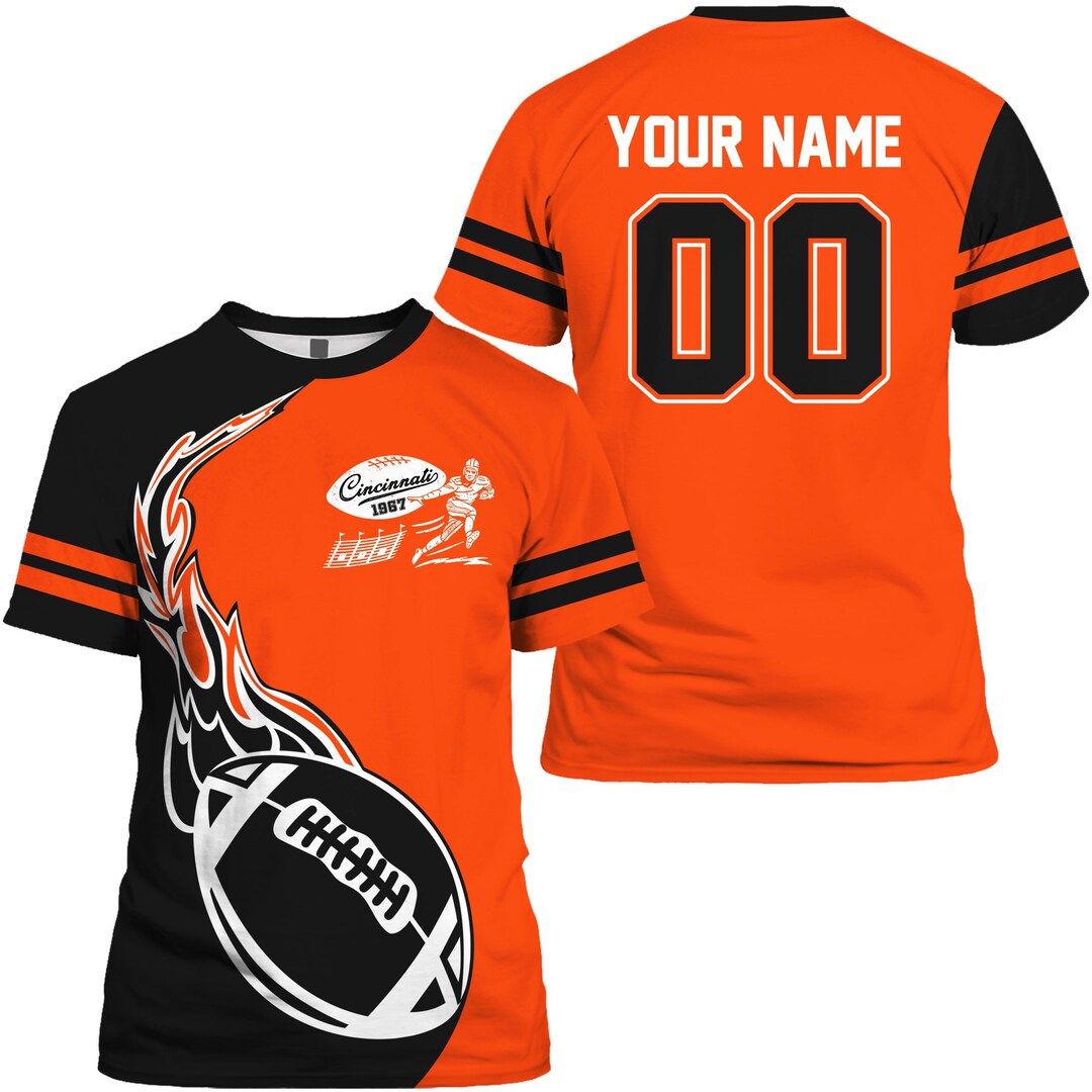 Custom Football Shirts Personalized T Shirt Apparel Fans Gift - Etsy