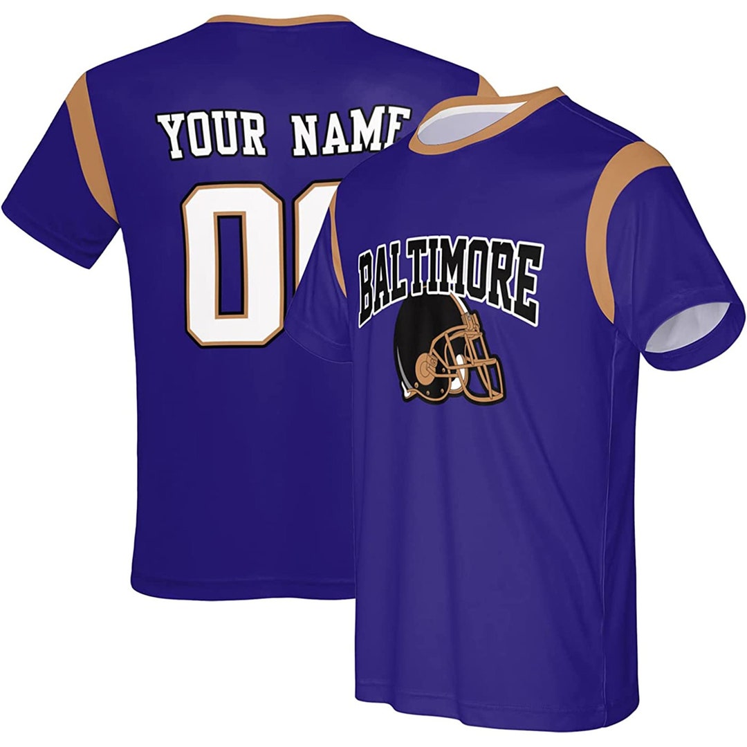Baltimore Football Shirt Custom Football Baltimore Shirt Etsy