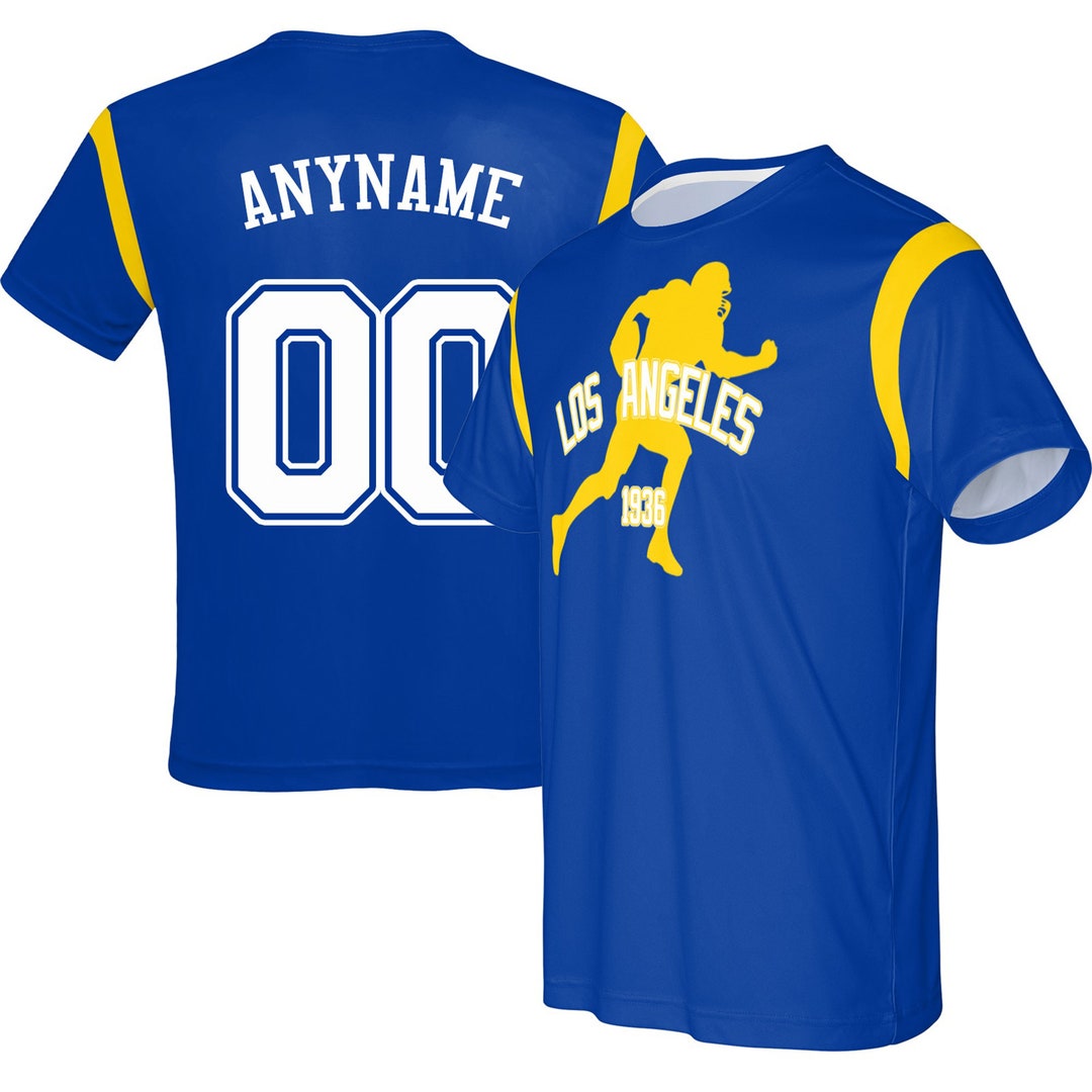 Customized Name and Number Football Shirt Los Angeles R Etsy