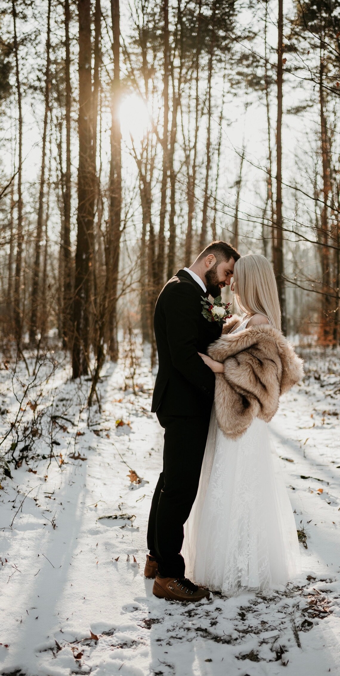 bridal faux fur shawl