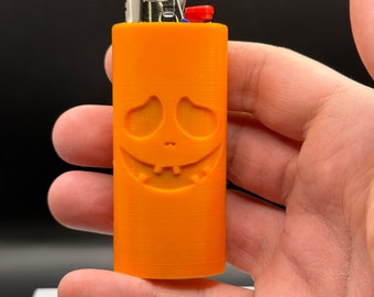 Happy Jack O’ Lantern Bic Lighter Case/Fits Standard Sized Bic Lighters/Halloween Themed/Multiple Colors!
