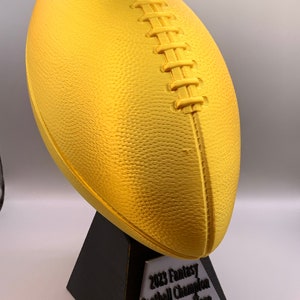Customized Fantasy Football Trophy/Champion/Fantasy Winner/3d Printed/Custom Writing/Write Your Name/2 Sizes!