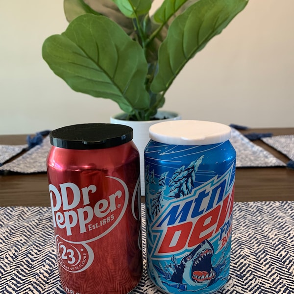 Soda/Beer Can Lid, Cover, Topper for 12Fl OZ Cans! 3D Printed!