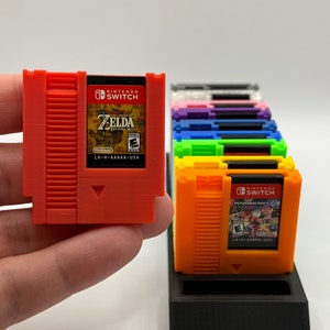 Soporte para cartuchos de juego estilo retro para Nintendo Switch, paquete de 5 o 10 unidades, varios colores, ¡con soporte para cartuchos!