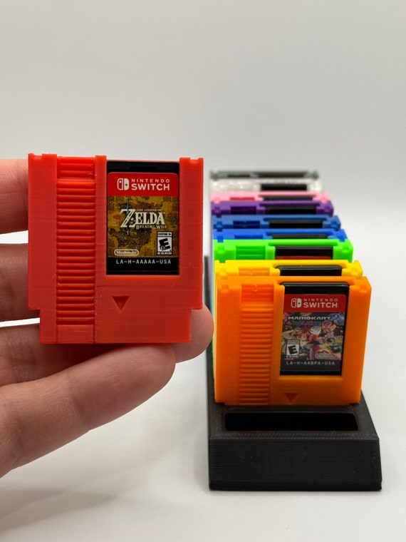 Retro Style Cartridge Nintendo Switch Game Holder 5-Pack Or 10 Pack/Multiple Colors/With Stand For Cartridges!