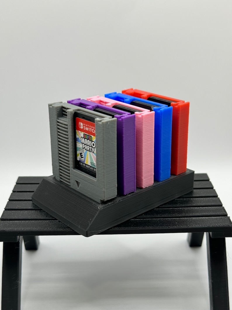 Retro Style Cartridge Nintendo Switch Game Holder 5-Pack Or 10 Pack/Multiple Colors/With Stand For Cartridges! image 9