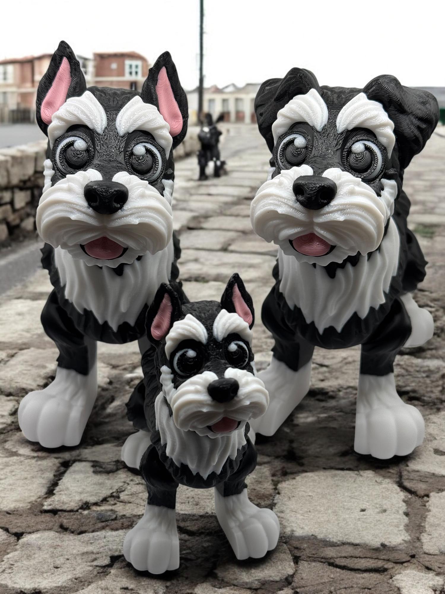Articulated Schnauzer Dog/Dog Lovers/Fidget Toy/Desk Toy/2 Sizes/2 Ear Options/Stocking Stuffer/Gift/Decoration!