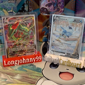 Aangepaste kaarthouder voor sportkaarten, Pokemon + Other Tcg Past op standaard toploaders! Voeg je naam toe