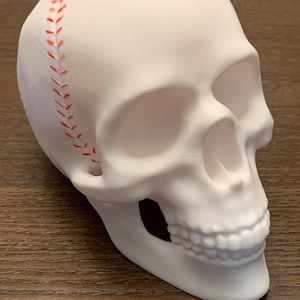 Decorazione con teschio di baseball/Scheletro Decorazione di baseball/sport!