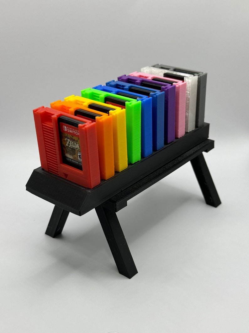 Retro Style Cartridge Nintendo Switch Game Holder 5-Pack Or 10 Pack/Multiple Colors/With Stand For Cartridges! image 7