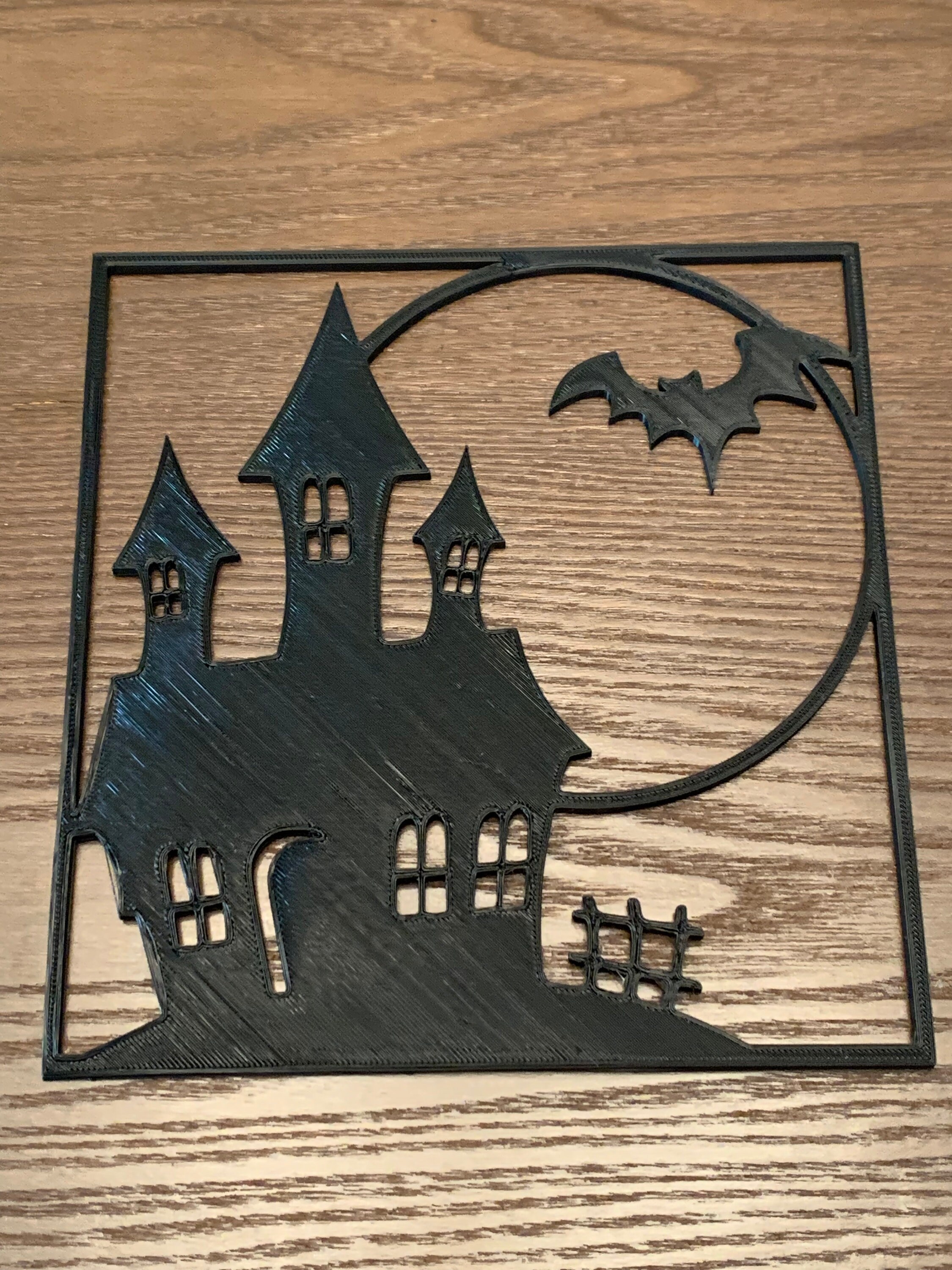 Haunted Mansion/house Silhouette Decoration Halloween - Etsy