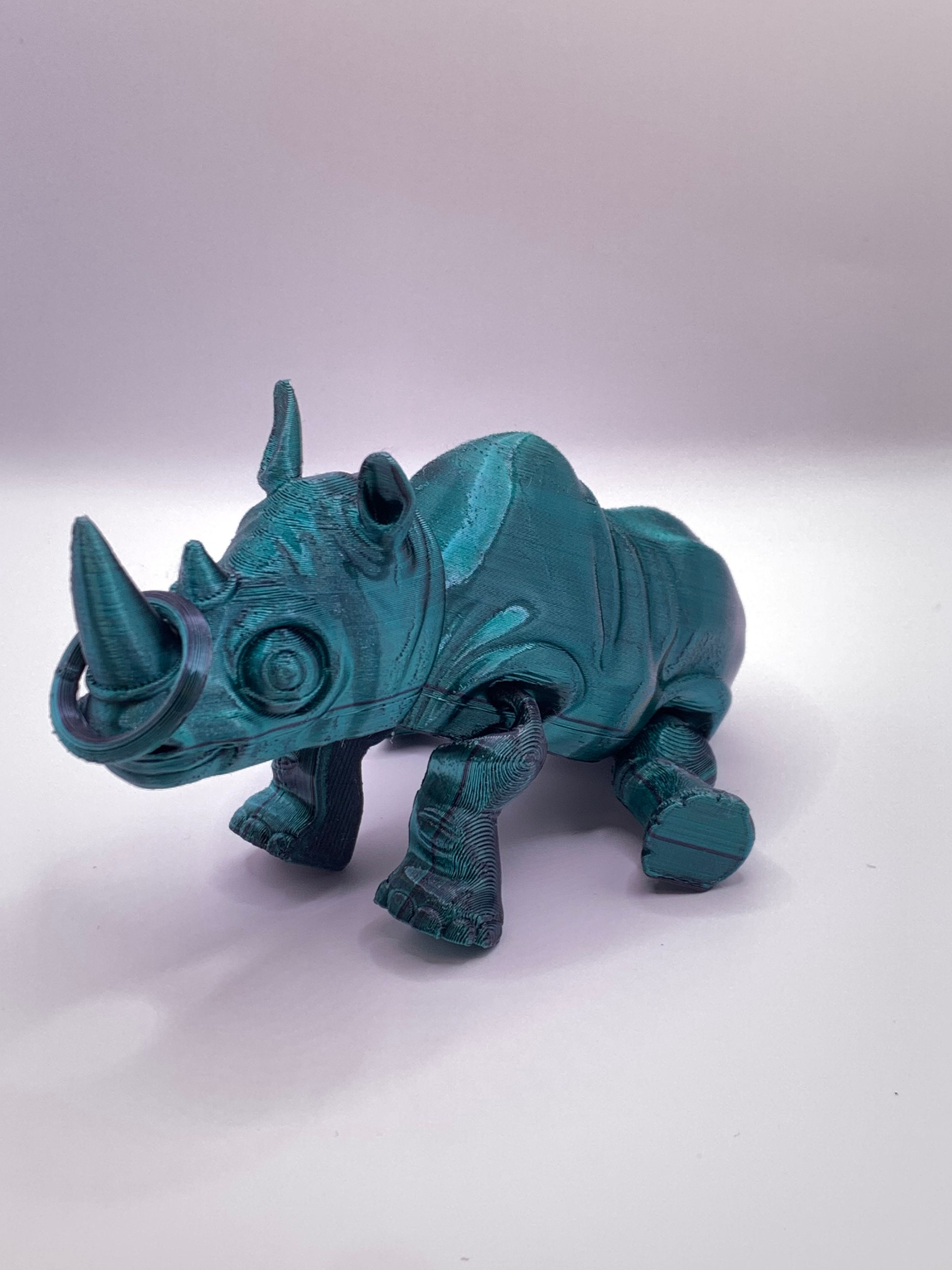Flexible Rhino/articulated/jointed Body/multiple Colors/sizes