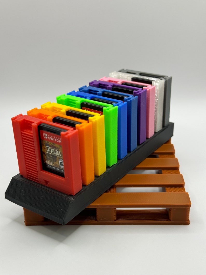 Retro Style Cartridge Nintendo Switch Game Holder 5-Pack Or 10 Pack/Multiple Colors/With Stand For Cartridges! image 5