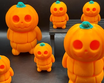 Jack The Articulated Pumpkin Dude/Decoration/Fidget Toy/Desk Toy/Halloween/Cute/Stocking Stuffer/Gift/Holiday/2 Sizes!