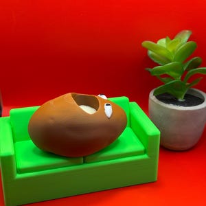 Couch Potato Hidden Storage Container/Meme Gift/Dual Purpose/Customizable/Lazy Potato/Gag Gift/Removable Couch Cushions!