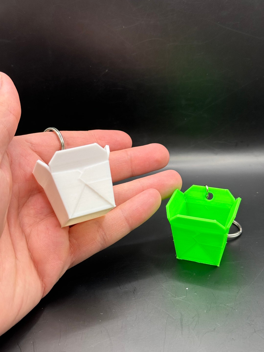 Chinese Takeout Box Keychain/keyring Included/keychain for Keys ...