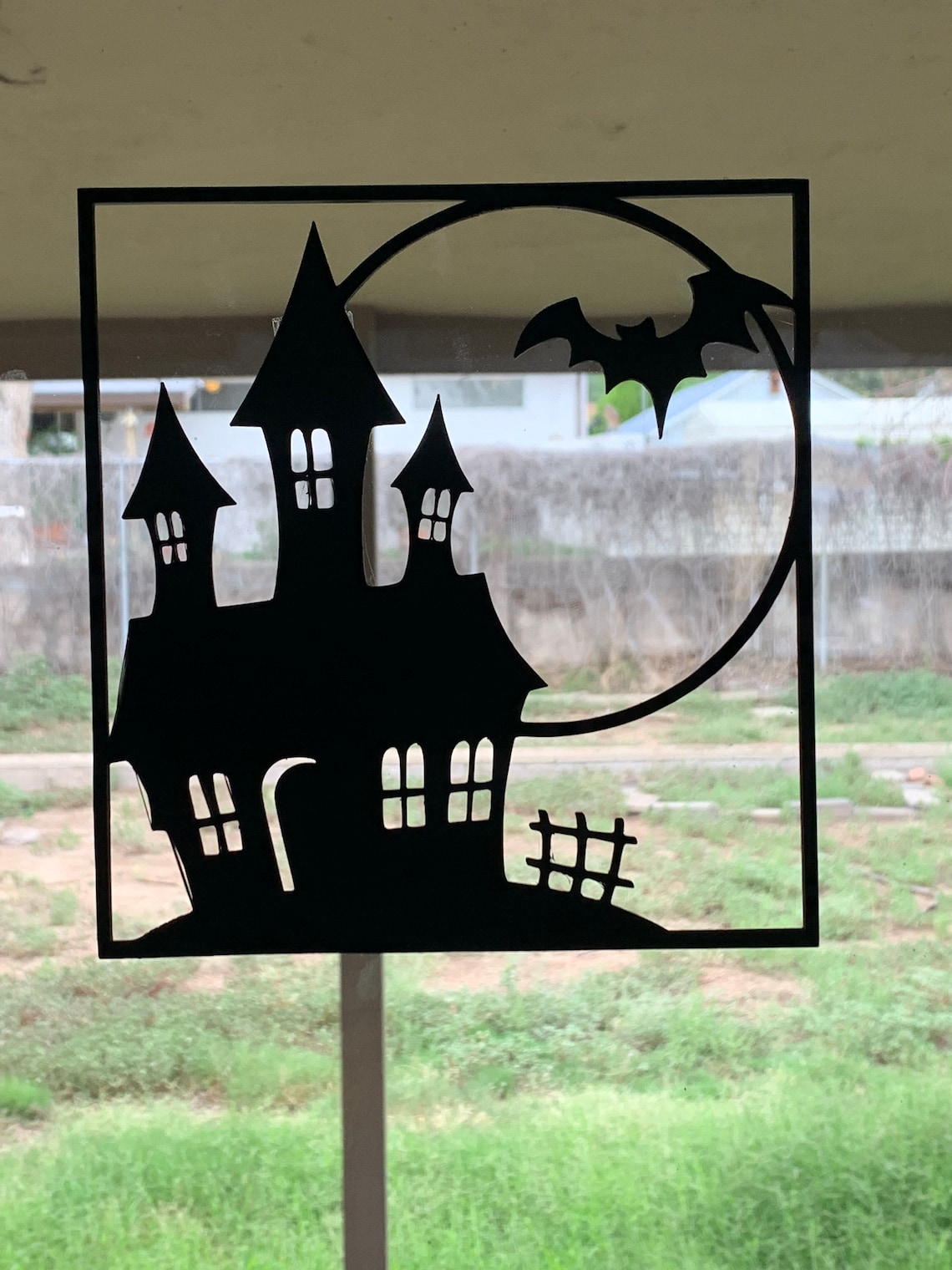 Haunted Mansion/house Silhouette Decoration Halloween - Etsy