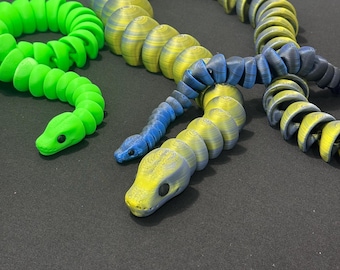 Gelede python-slang/3 maten/groot lichaam/slangenliefhebbers/dierenliefhebbers/fidgetspeelgoed/bureauspeelgoed/cadeau/sensorisch!