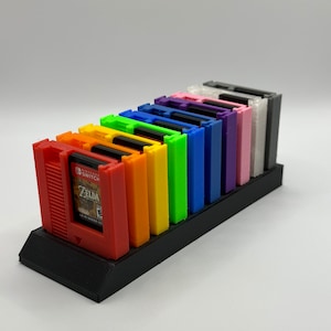 Retro Style Cartridge Nintendo Switch Game Holder 5-Pack Or 10 Pack/Multiple Colors/With Stand For Cartridges! image 3