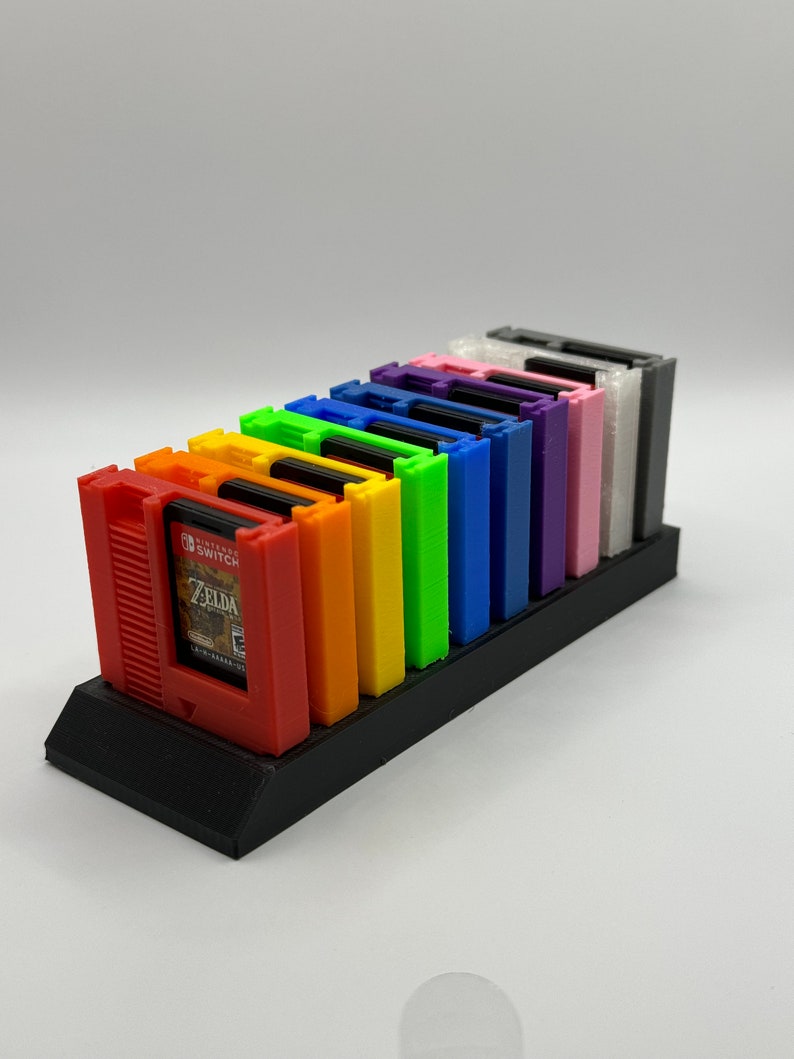 Retro Style Cartridge Nintendo Switch Game Holder 5-Pack Or 10 Pack/Multiple Colors/With Stand For Cartridges! image 3