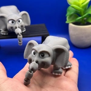 Cute Articulated Elephant/Flexible Fidget Toy/Gift For Her/Gift For Him/Stocking Stuffer/Fidget/Desk Toy!
