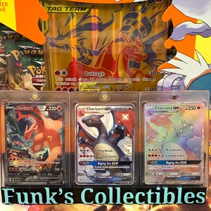 Soporte de tarjeta universal personalizado de 3 cartas para deportes, Pokémon + otro TCG! ¡Se adapta a tarjetas graduadas, paquetes, cargadores superiores, cómics calificados por CGC + más!