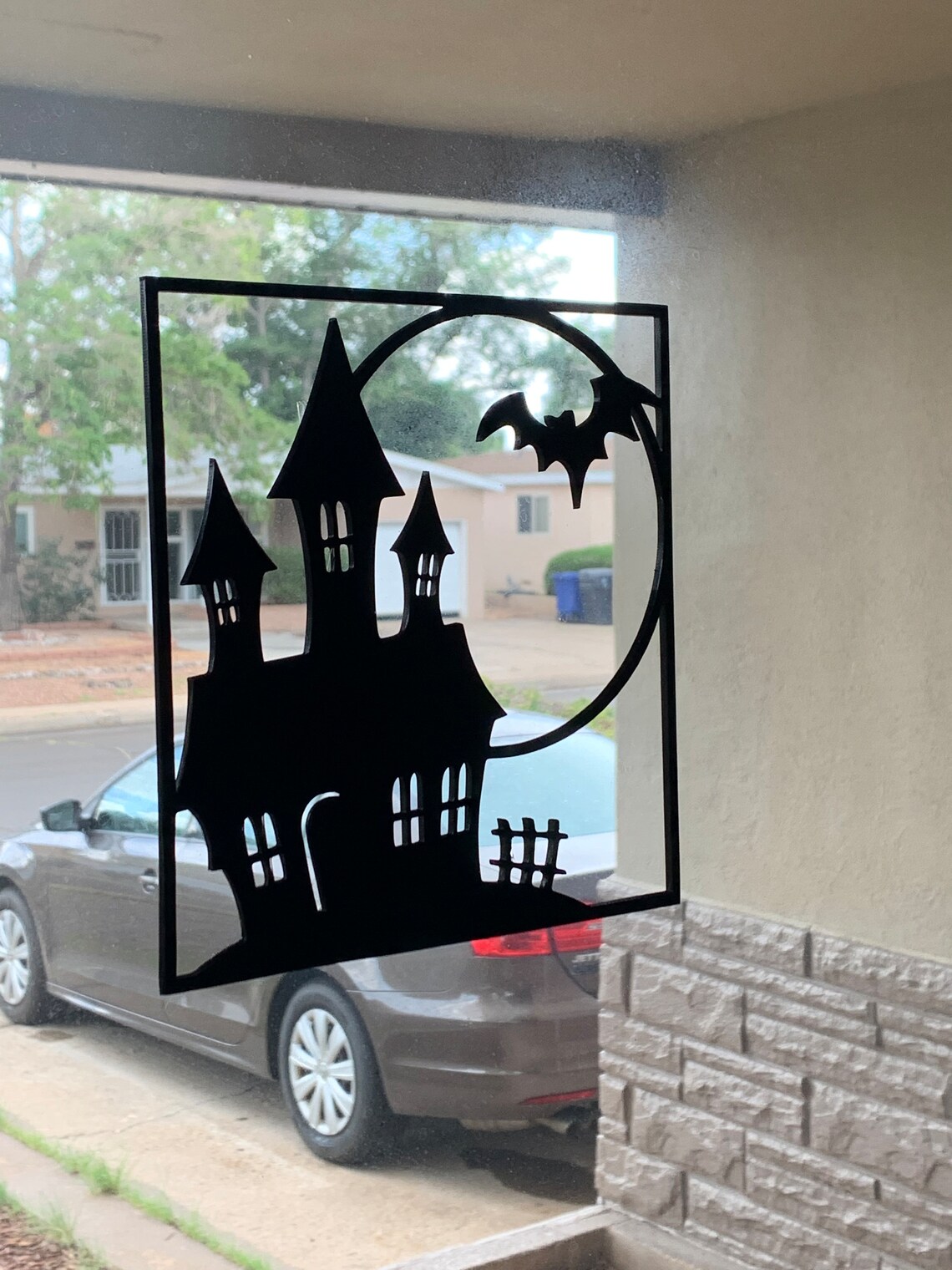 Haunted Mansion/house Silhouette Decoration Halloween - Etsy