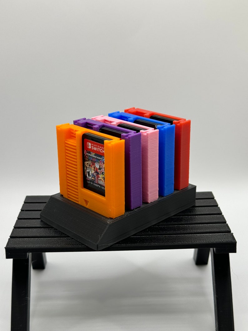 Retro Style Cartridge Nintendo Switch Game Holder 5-Pack Or 10 Pack/Multiple Colors/With Stand For Cartridges! image 10