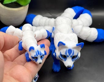 Articulated Kitsune Fox Spirit/shapeshifter/mythical Creature/6