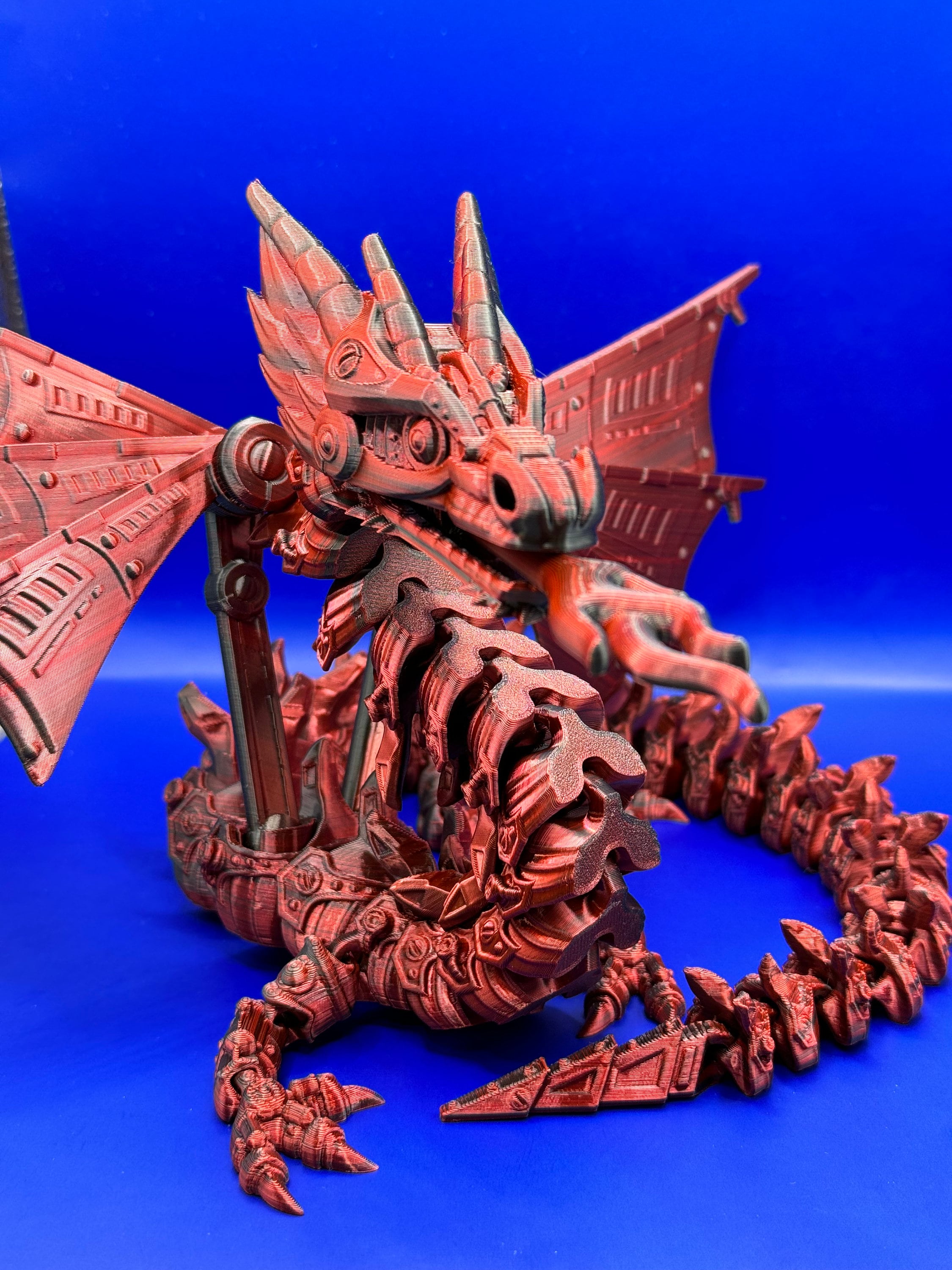 Winged Articulated Dragon/fire Breathing Dragon/movable Wings