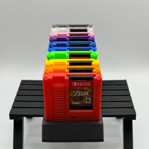 Retro Style Cartridge Nintendo Switch Game Holder 5-Pack Or 10 Pack/Multiple Colors/With Stand For Cartridges! image 6